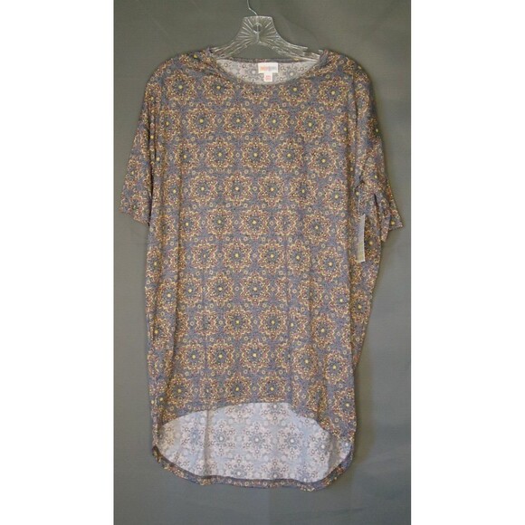 LulaRoe Irma Tunic Multicolored Starburst Print Hi Low Hem Womens Size XXS - Picture 2 of 6